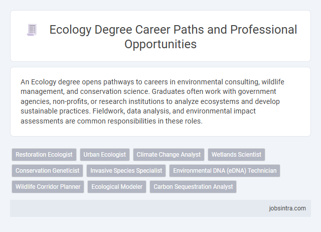 Ecology Degree Career Paths and Professional Opportunities