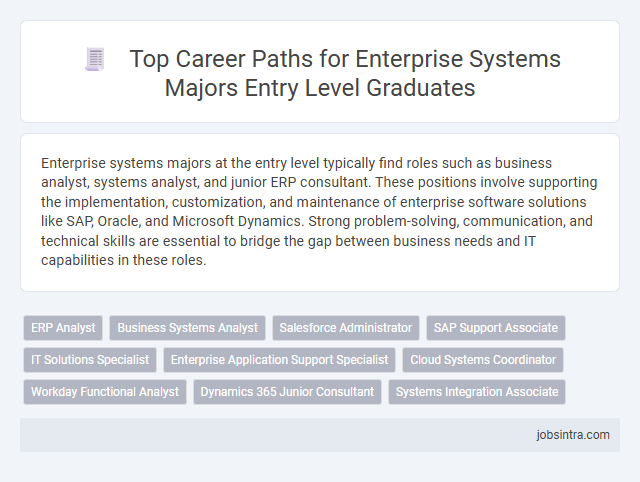 Top Career Paths for Enterprise Systems Majors Entry Level Graduates
