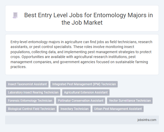 Best Entry Level Jobs for Entomology Majors in the Job Market
