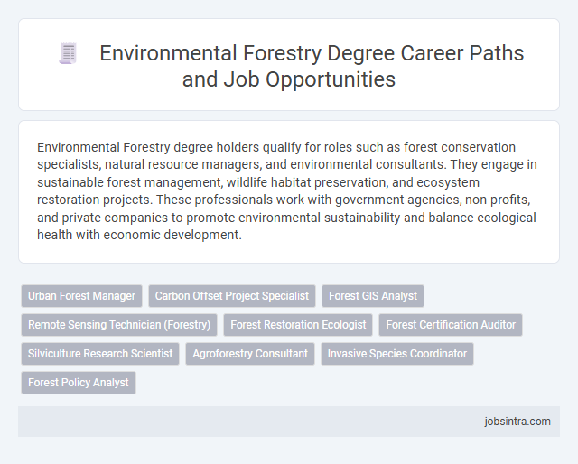 Environmental Forestry Degree Career Paths and Job Opportunities