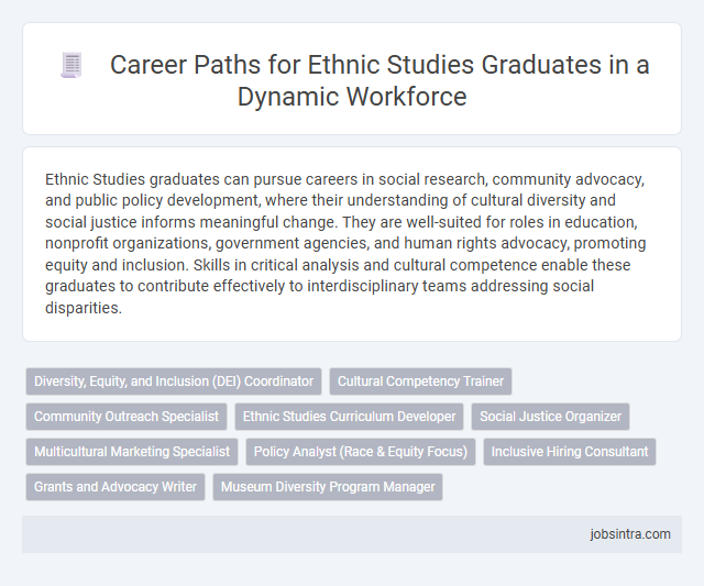 Career Paths for Ethnic Studies Graduates in a Dynamic Workforce