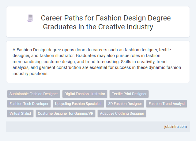 Career Paths for Fashion Design Degree Graduates in the Creative Industry