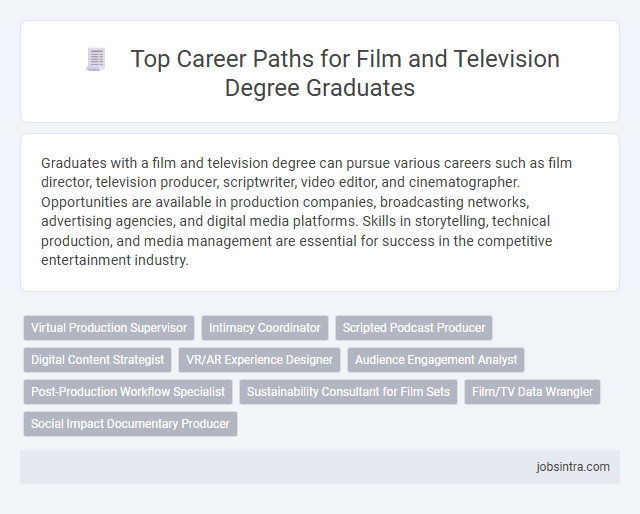 Top Career Paths for Film and Television Degree Graduates