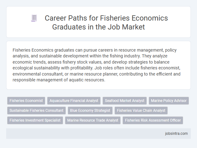 Career Paths for Fisheries Economics Graduates in the Job Market