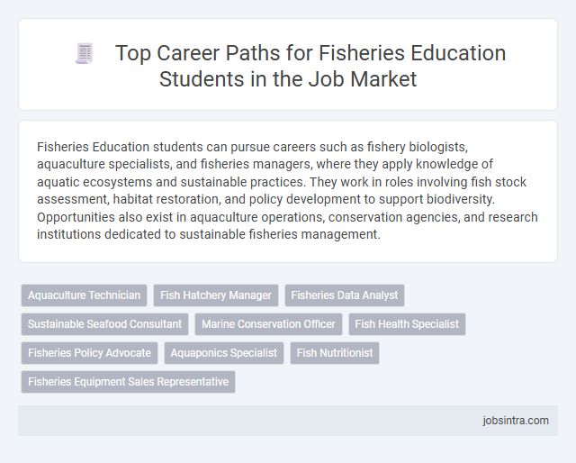 Top Career Paths for Fisheries Education Students in the Job Market