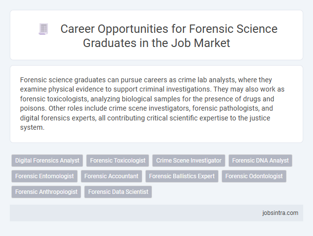 Career Opportunities for Forensic Science Graduates in the Job Market