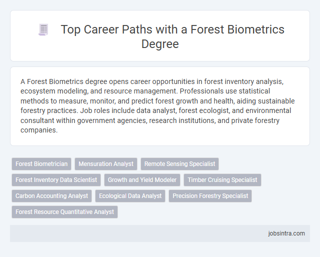 Top Career Paths with a Forest Biometrics Degree