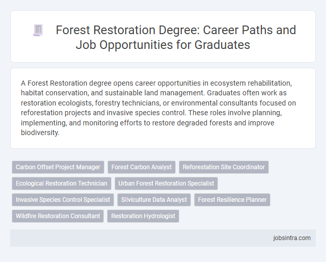 Forest Restoration Degree: Career Paths and Job Opportunities for Graduates