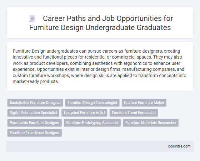Career Paths and Job Opportunities for Furniture Design Undergraduate Graduates
