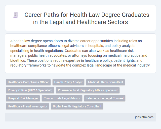 Career Paths for Health Law Degree Graduates in the Legal and Healthcare Sectors