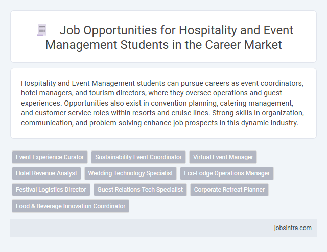 Job Opportunities for Hospitality and Event Management Students in the Career Market