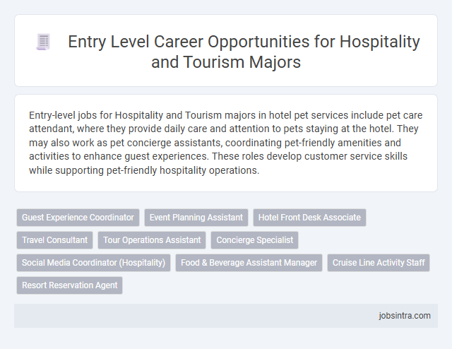 Entry Level Career Opportunities for Hospitality and Tourism Majors