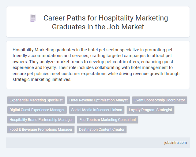 Career Paths for Hospitality Marketing Graduates in the Job Market
