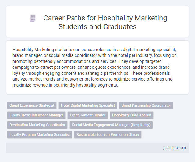Career Paths for Hospitality Marketing Students and Graduates