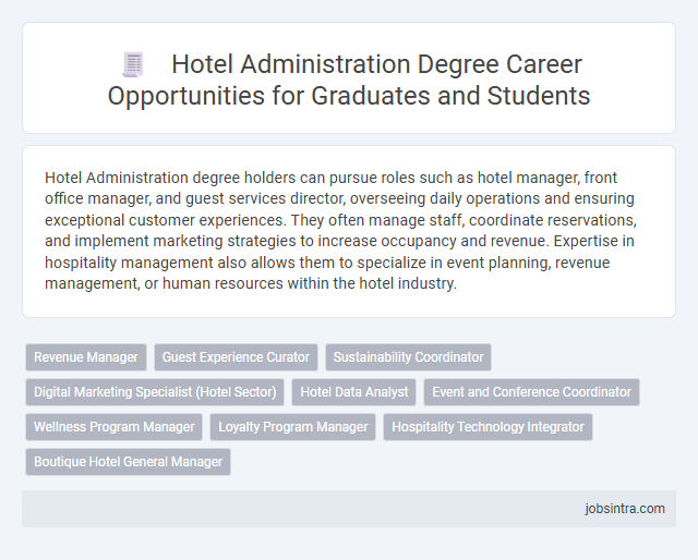 Hotel Administration Degree Career Opportunities for Graduates and Students