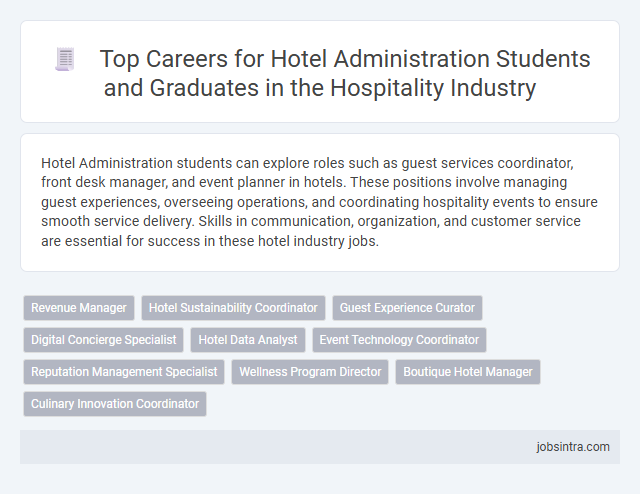 Top Careers for Hotel Administration Students and Graduates in the Hospitality Industry