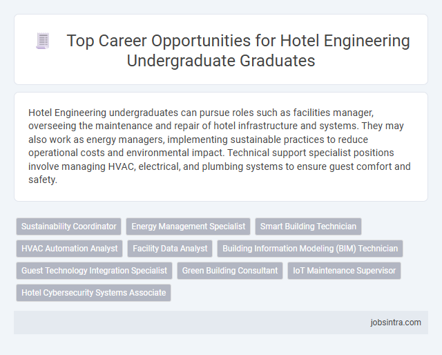 Top Career Opportunities for Hotel Engineering Undergraduate Graduates