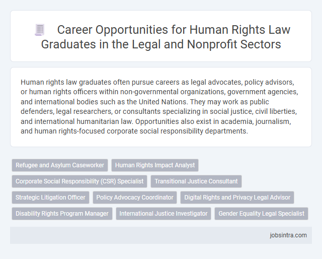 Career Opportunities for Human Rights Law Graduates in the Legal and Nonprofit Sectors