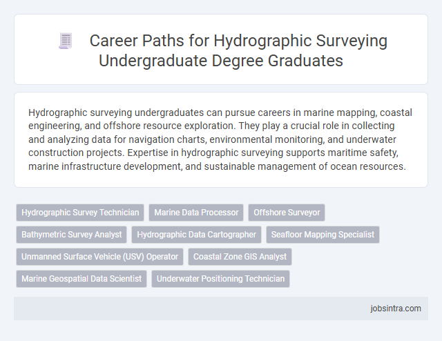Career Paths for Hydrographic Surveying Undergraduate Degree Graduates
