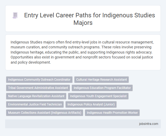 Entry Level Career Paths for Indigenous Studies Majors