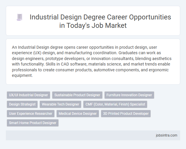 Industrial Design Degree Career Opportunities in Today's Job Market