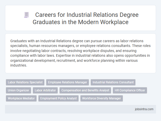 Careers for Industrial Relations Degree Graduates in the Modern Workplace