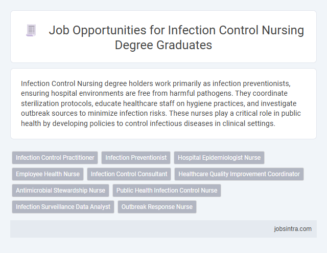 Job Opportunities for Infection Control Nursing Degree Graduates