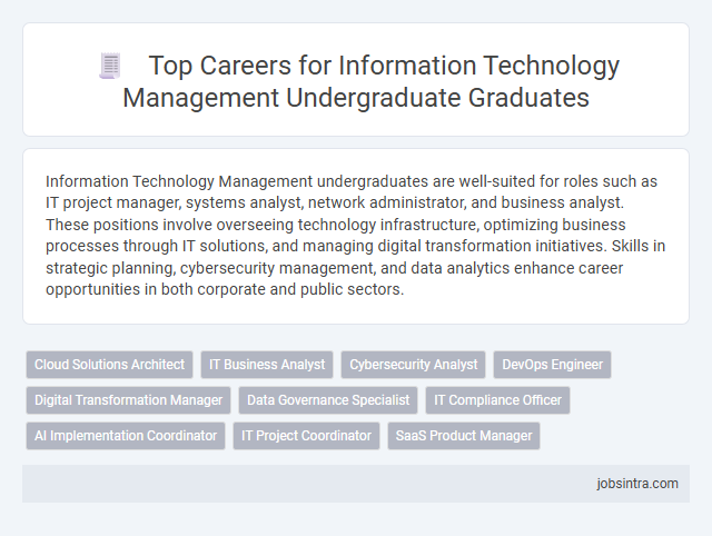 Top Careers for Information Technology Management Undergraduate Graduates