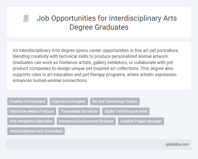 Job Opportunities for Interdisciplinary Arts Degree Graduates