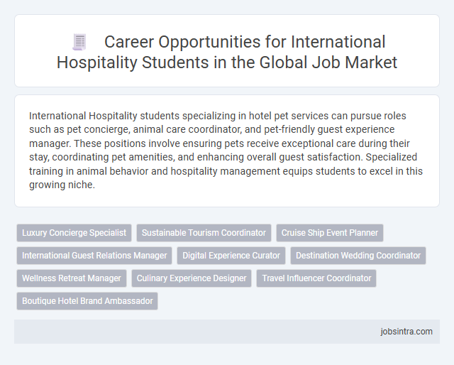Career Opportunities for International Hospitality Students in the Global Job Market