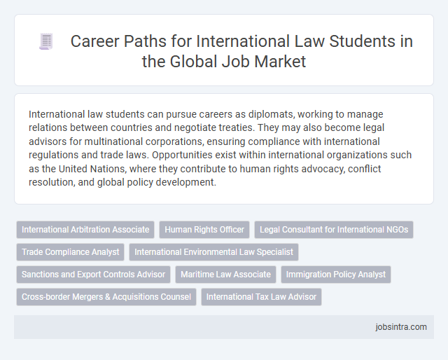 Career Paths for International Law Students in the Global Job Market