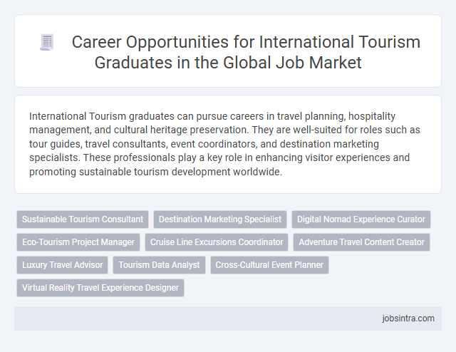 Career Opportunities for International Tourism Graduates in the Global Job Market