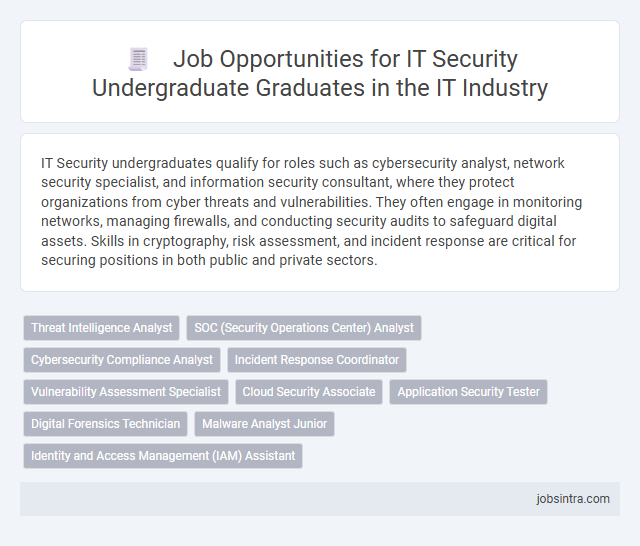 Job Opportunities for IT Security Undergraduate Graduates in the IT Industry