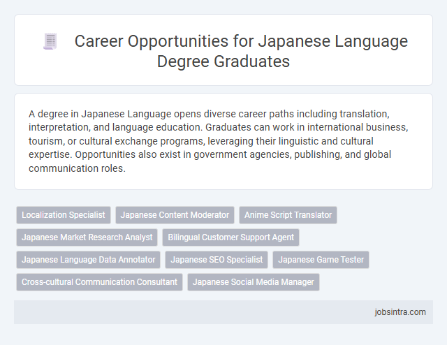 Career Opportunities for Japanese Language Degree Graduates