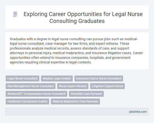 Exploring Career Opportunities for Legal Nurse Consulting Graduates