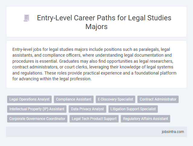 Entry-Level Career Paths for Legal Studies Majors