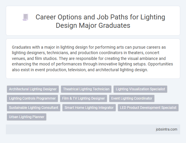 Career Options and Job Paths for Lighting Design Major Graduates