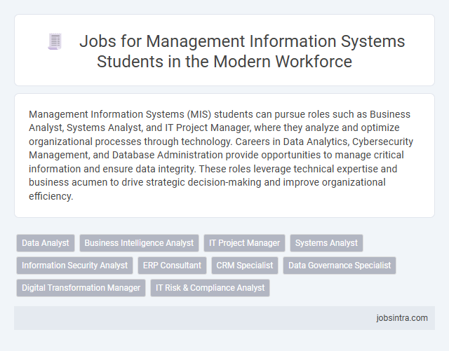 Jobs for Management Information Systems Students in the Modern Workforce
