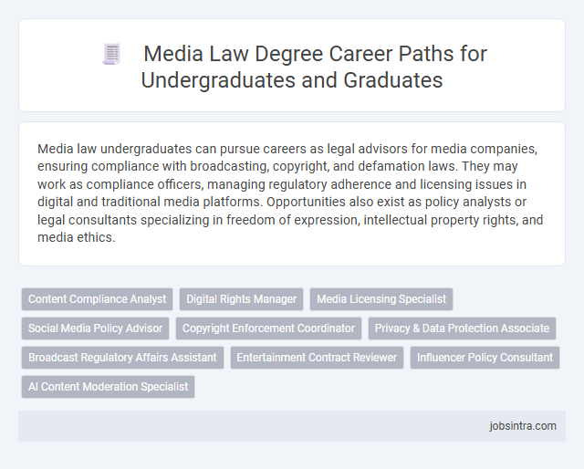 Media Law Degree Career Paths for Undergraduates and Graduates