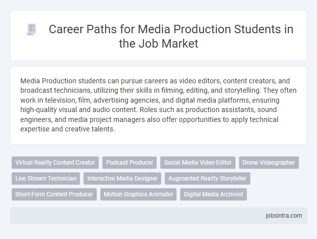 Career Paths for Media Production Students in the Job Market