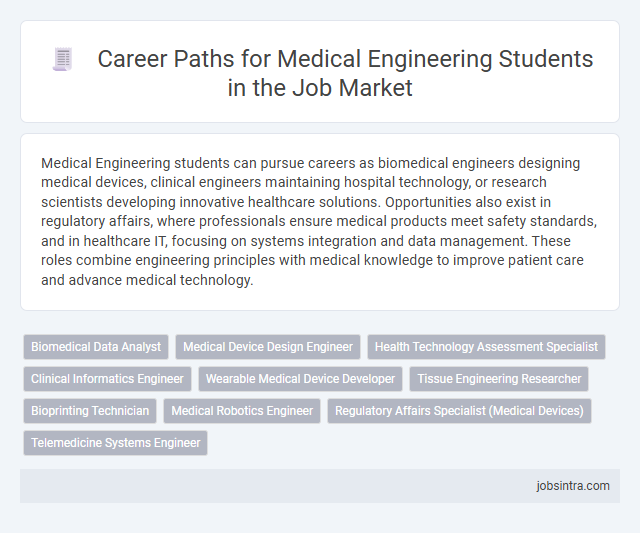 Career Paths for Medical Engineering Students in the Job Market