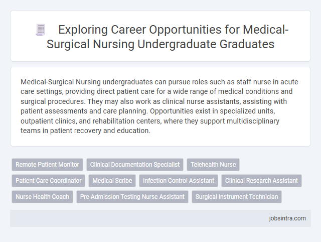 Exploring Career Opportunities for Medical-Surgical Nursing Undergraduate Graduates