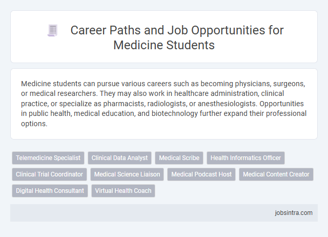 Career Paths and Job Opportunities for Medicine Students