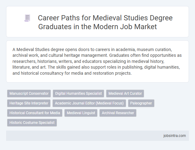 Career Paths for Medieval Studies Degree Graduates in the Modern Job Market