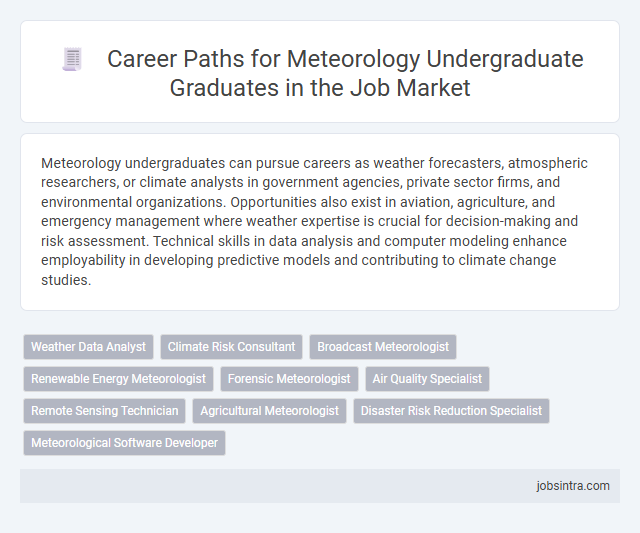 Career Paths for Meteorology Undergraduate Graduates in the Job Market