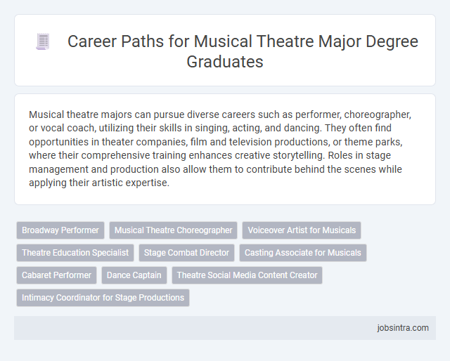 Career Paths for Musical Theatre Major Degree Graduates