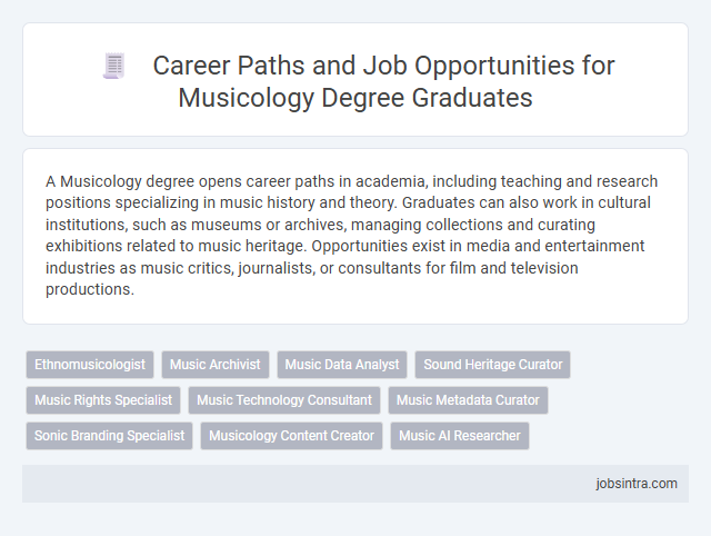 Career Paths and Job Opportunities for Musicology Degree Graduates