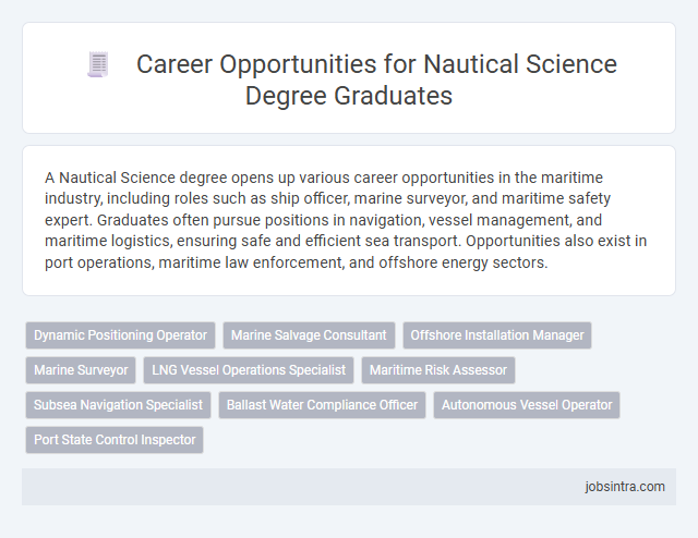 Career Opportunities for Nautical Science Degree Graduates