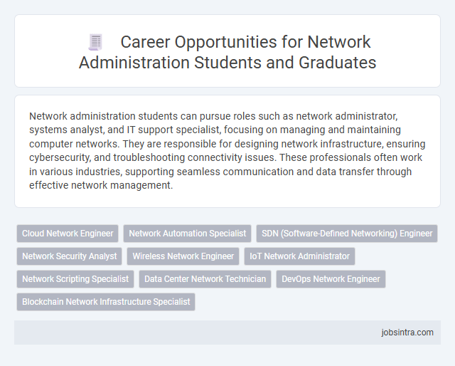 Career Opportunities for Network Administration Students and Graduates