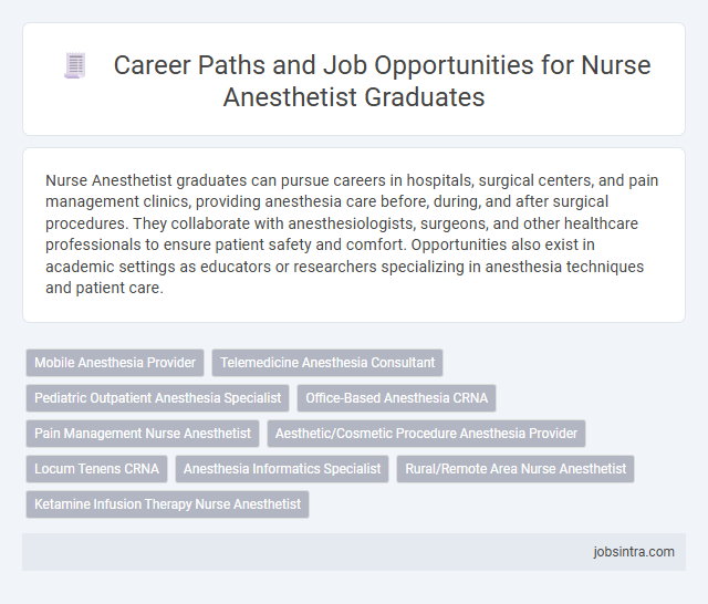 Career Paths and Job Opportunities for Nurse Anesthetist Graduates
